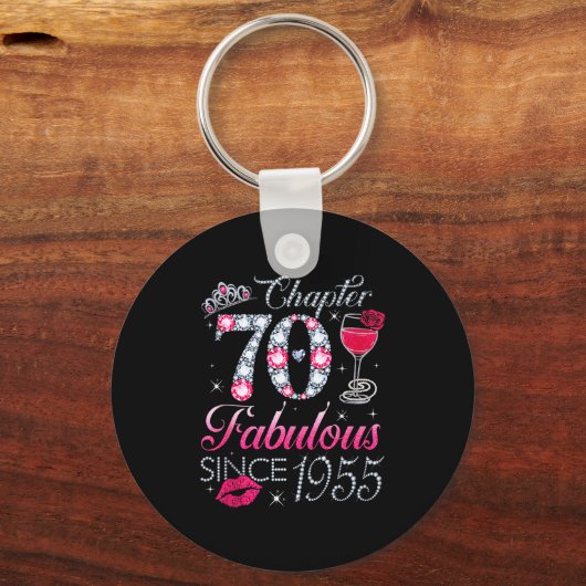 Chapter 70 Fabulous Since 1955 70th Birthday Gift  キーホルダー (正面)