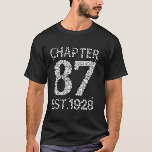 Chapter 87 EST 1938 87歳の誕生日プレゼント Hさんへ Tシャツ (正面)