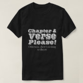 Chapter and Verse Please Christian  Tシャツ (デザイン正面)
