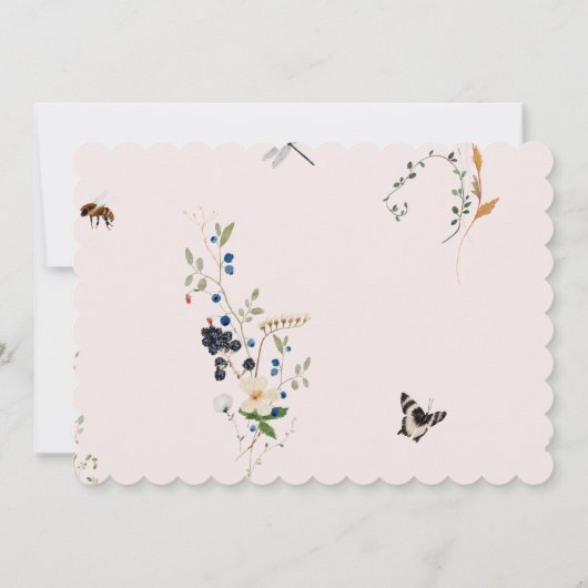 Chapter Book Wildflower Personalized サンキューカード (裏面)