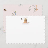 Chapter Book Wildflower Personalized サンキューカード (正面/裏面)