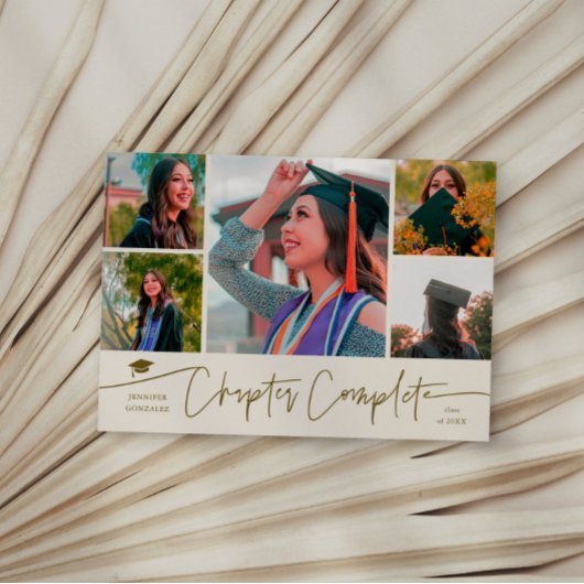 Chapter Complete Cream Grad Multi Photo 案内状