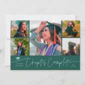 Chapter Complete Green Grad Multi Photo 案内状 (正面)