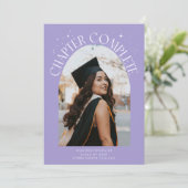 Chapter Complete Lilac Arch Frame Photo Grad 案内状 (スタンド正面)