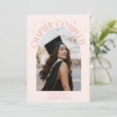 Chapter Complete Peach Arch Frame Photo Grad 案内状 (スタンド正面)