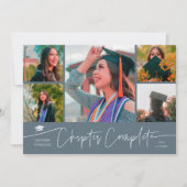 Chapter Complete Slate Blue Grad Multi Photo 案内状 (正面)