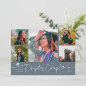 Chapter Complete Slate Blue Grad Multi Photo 案内状 (スタンド正面)