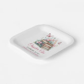 Chapter One 1st Girl Book Theme First Birthday ペーパープレート (傾斜あり)