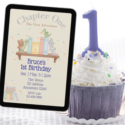 Chapter One, First Adventure, 1st Birthday 招待状