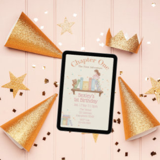 Chapter One, First Adventure, 1st Birthday Girl 招待状