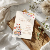 Chapter One Storybook 1st Birthday Floral Boho 招待状