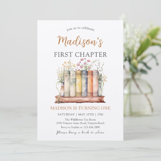 Chapter One Storybook Birthday Invitation 招待状 (スタンド正面)
