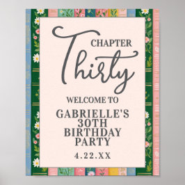 Chapter Thirty Floral Storybook 30th Birthday ポスター