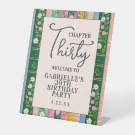 Chapter Thirty Floral Storybook 30th Birthday 台座サイン