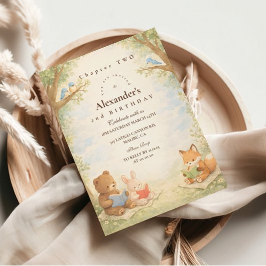 Chapter Two Little Reader Birthday 招待状