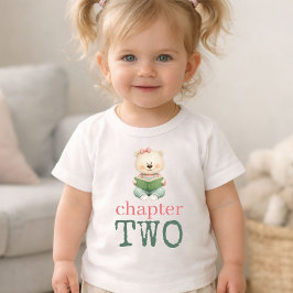 Chapter Two Teddy Bear Book Girl Age 2 Tシャツ