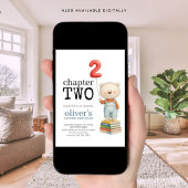 Chapter Two Teddy Bear Books Boy 2nd Birthday 招待状