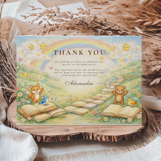 Chapter Two Turning Pages Birthday サンキューカード