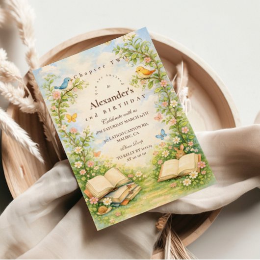 Chapter Two Woodland Story Birthday 招待状