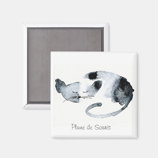 Chaquarelle dormant gris マグネット (正面/裏面)