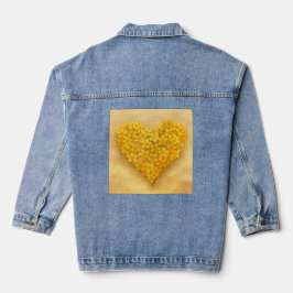 Chaqueta mujer corazón en la arena  デニムジャケット