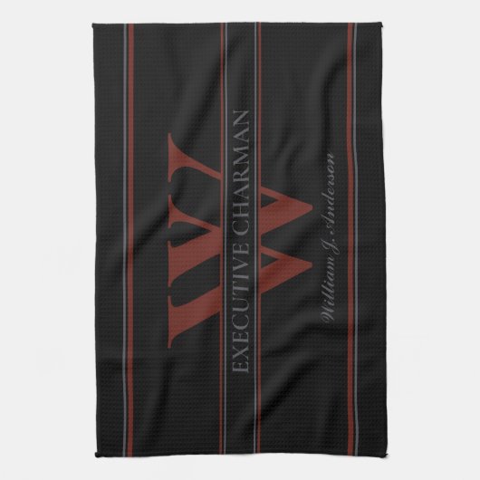 Char-man Pun BBQ会長 キッチンタオル (縦)