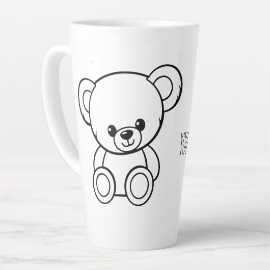 CHARACTER  EDITABLE MUG カフェラテマグ (左アングル)