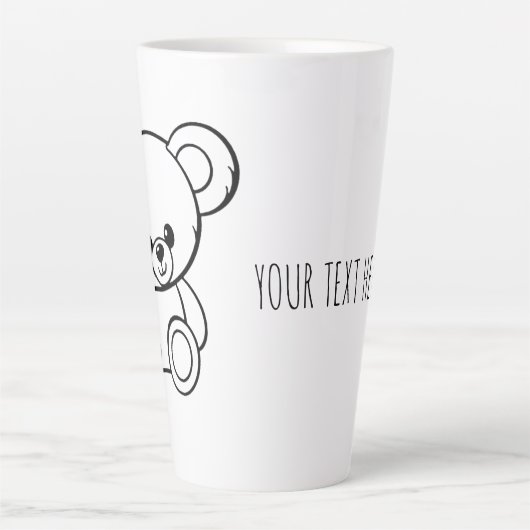 CHARACTER  EDITABLE MUG カフェラテマグ (正面)