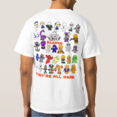 charaterのリスト tシャツ (裏面)