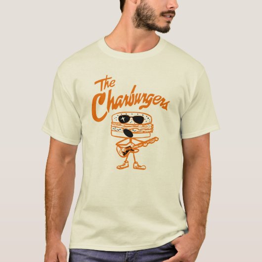 Charburgersバンドオリジナルのロゴ Tシャツ (正面)