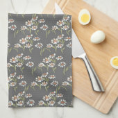 Charcoal daisy キッチンタオル (四つ折り)