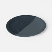 Charcoal Duo Custom Party Paper Plate ペーパープレート (アングル)