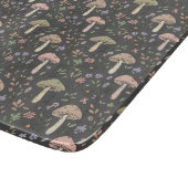 Charcoal Gray Fungi Modern Rustic Earthy Gift カッティングボード (角)