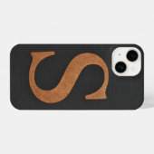 “Charcoal Gray Phone Cover with Center Trendy iPhoneケース (裏面横)