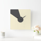 Charcoal keyhole Wall clock スクエア壁時計 (ホーム)