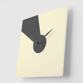Charcoal keyhole Wall clock スクエア壁時計 (傾斜)