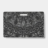 Charcoal Mandala  バッジ (裏面)