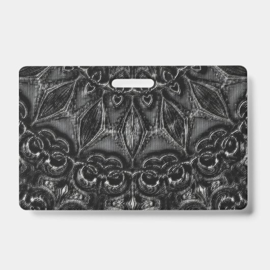 Charcoal Mandala  バッジ (正面)