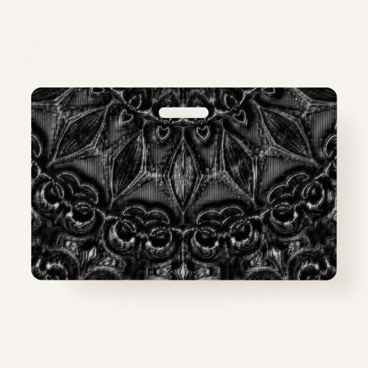 Charcoal Mandala  バッジ (正面)