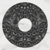 Charcoal Mandala ワイングラスタグ (裏面)