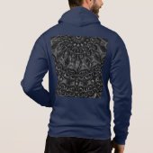 Charcoal Mandala  Hoodie パーカ (裏面)