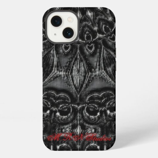 Charcoal Mandala iPhoneケース (裏面)