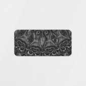 Charcoal Mandala  Labels ラベル (デザイン1)