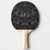 Charcoal Mandala  Ping Pong Paddle 卓球ラケット (正面)