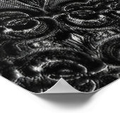 Charcoal Mandala Poster ポスター (角)