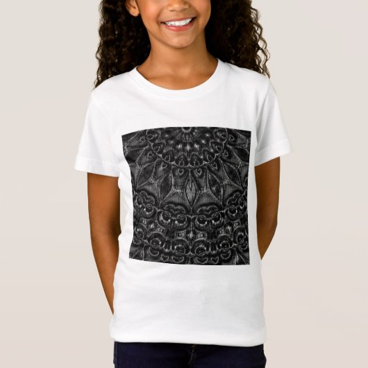 Charcoal Mandala  Tシャツ (正面)