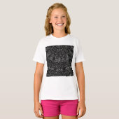 Charcoal Mandala  Tシャツ (正面フル)