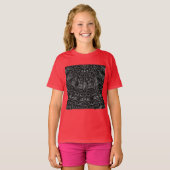 Charcoal Mandala  T-Shirt Tシャツ (正面フル)