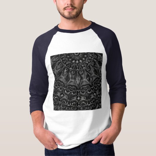 Charcoal Mandala T-Shirt Tシャツ (正面)