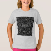 Charcoal Mandala  T-Shirt Tシャツ (正面)